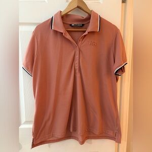 Helly Hansen women’s polo size 2XL salmon pink collared